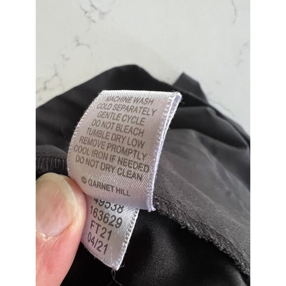 Garnet Hill Recycled Commuter Trousers Athleisure Pants Black Xsmall - Picture 6 of 6